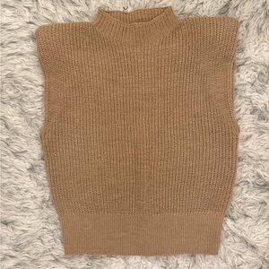 Babaton ‘Hazlitt’ Sweater Vest - Gold Camel